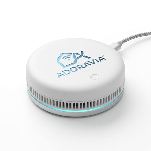 Adoravia™ Compact Smart Connectivity Hub – USB-Powered Home Gateway with Secure Adhesive Mount, Passive Cooling & Plug-and-Play Setup
