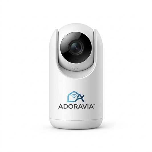 Adoravia™ 2K Smart Indoor Security Camera – Day & Night HD Monitoring, Two-Way Audio, Motion Alerts & App Control