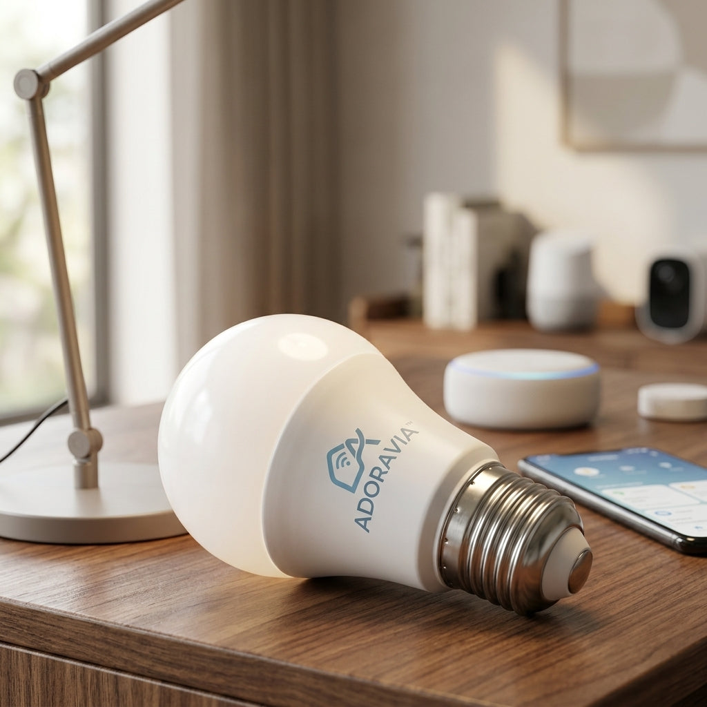 Adoravia™ Smart Wi-Fi LED Light Bulb – App Control, Voice Commands, Custom Lighting Scenes & Energy-Efficient Home Lighting