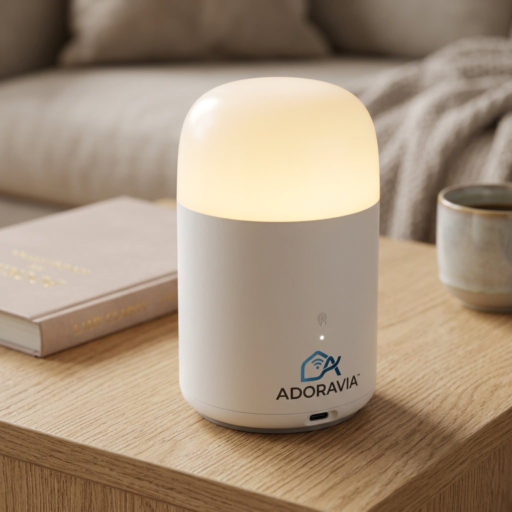 Adoravia™ Smart Ambience System – App & Voice Controlled Dimmable Aroma Lamp with Custom Scene Presets, Type-C Charging, and Quiet Operation
